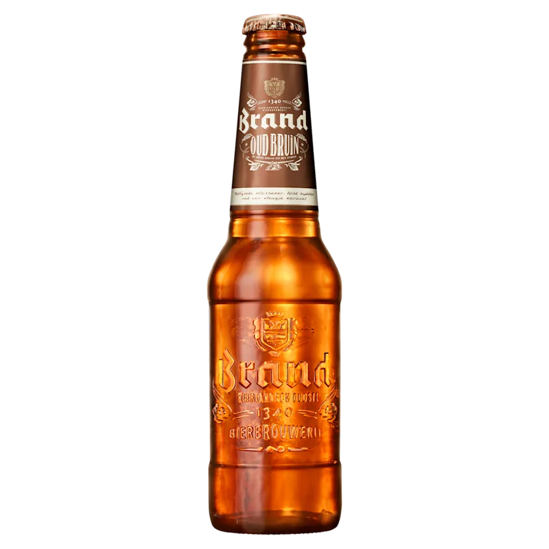 Brand Oud bruin bier fles