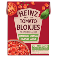 Heinz Tomatenblokjes met basilicum & oregano