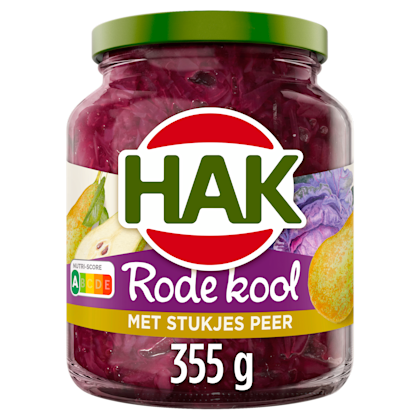 Rode kool met stukjes peer