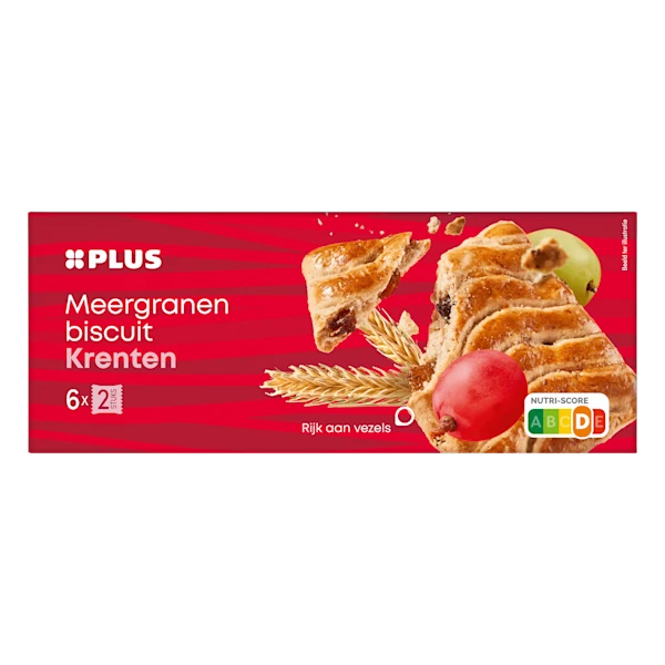 PLUS Meergranenbiscuit krenten