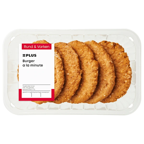 PLUS Burgers a la minute 5 stuks