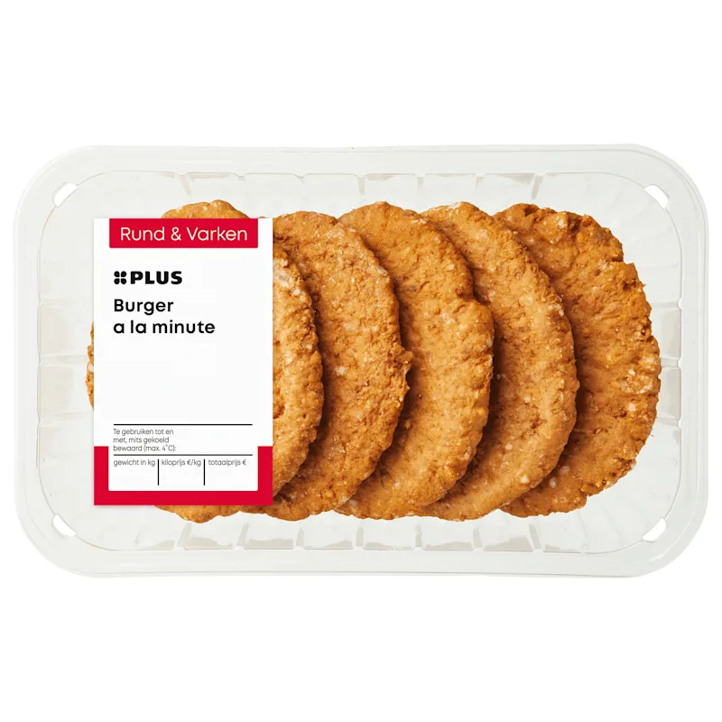 PLUS Burgers a la minute 5 stuks