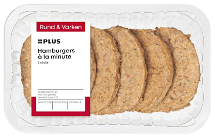 Hamburgers a la minute 5 stuks