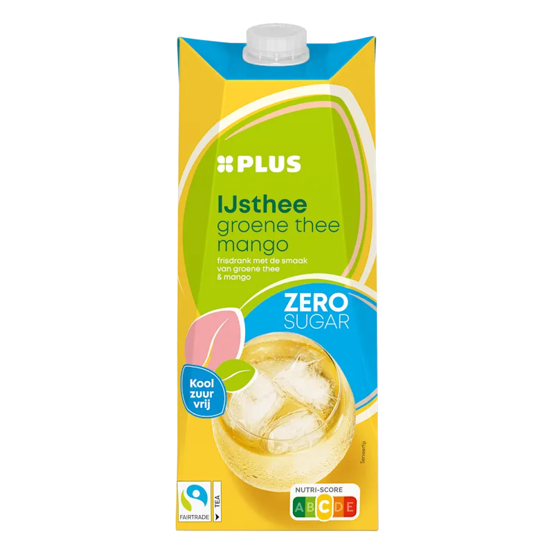 PLUS IJsthee Zero groen mango fairtrade