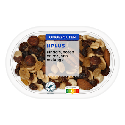 PLUS Pindas noten en rozijnen melange