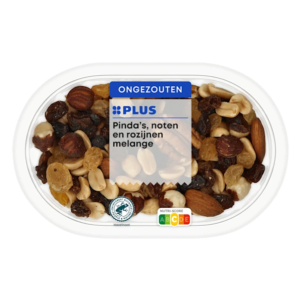 PLUS Pindas noten en rozijnen melange