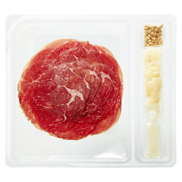 PLUS Carpaccio kaas pijnboompit dressing