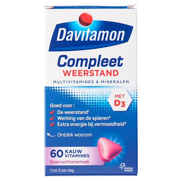 Davitamon Vitamine Compleet kauwtablet bosvrucht