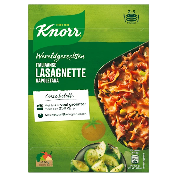 Knorr Wereldgerecht Lasagnette napoletana
