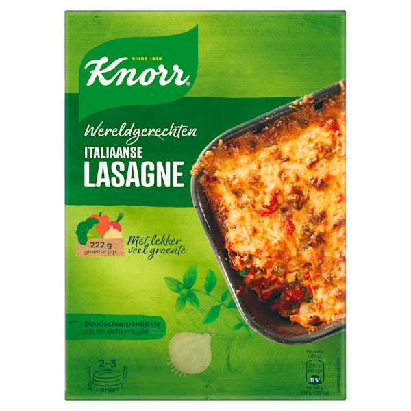 Knorr Wereldgerecht Lasagne bolognese