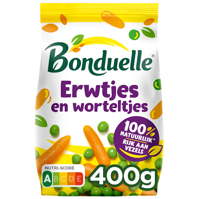 Bonduelle Tuinerwtjes en worteltjes extra fijn