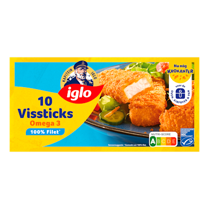 Iglo Vissticks Omega3 10 stuks