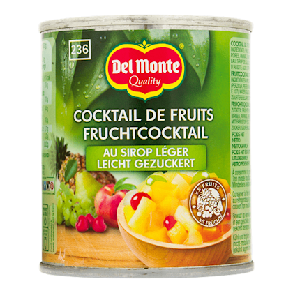 Fruitcocktail op siroop