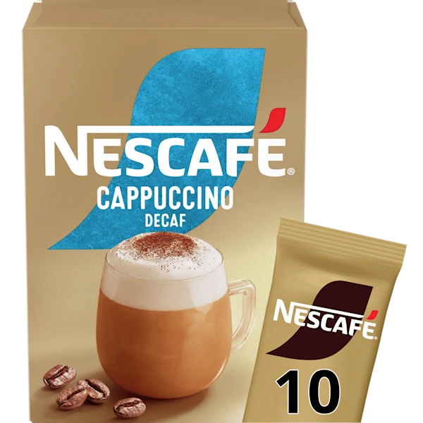 Nescafe Cappuccino gold decaf Oploskoffie