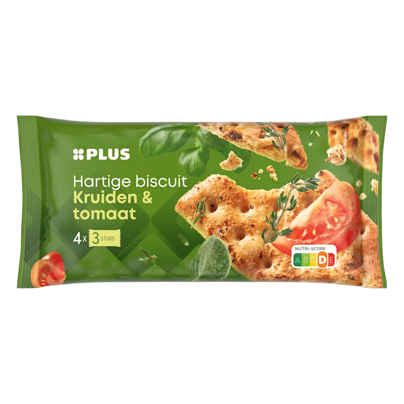 PLUS Hartige biscuits Italiaanse kruiden