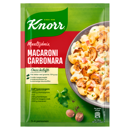 knorr maaltijdmix macaroni carbonara