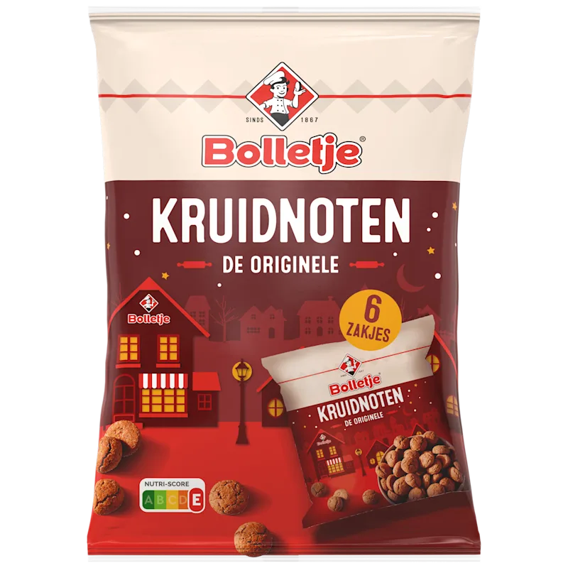 Bolletje Kruidnoten kleine zakjes 6 x 50 gram