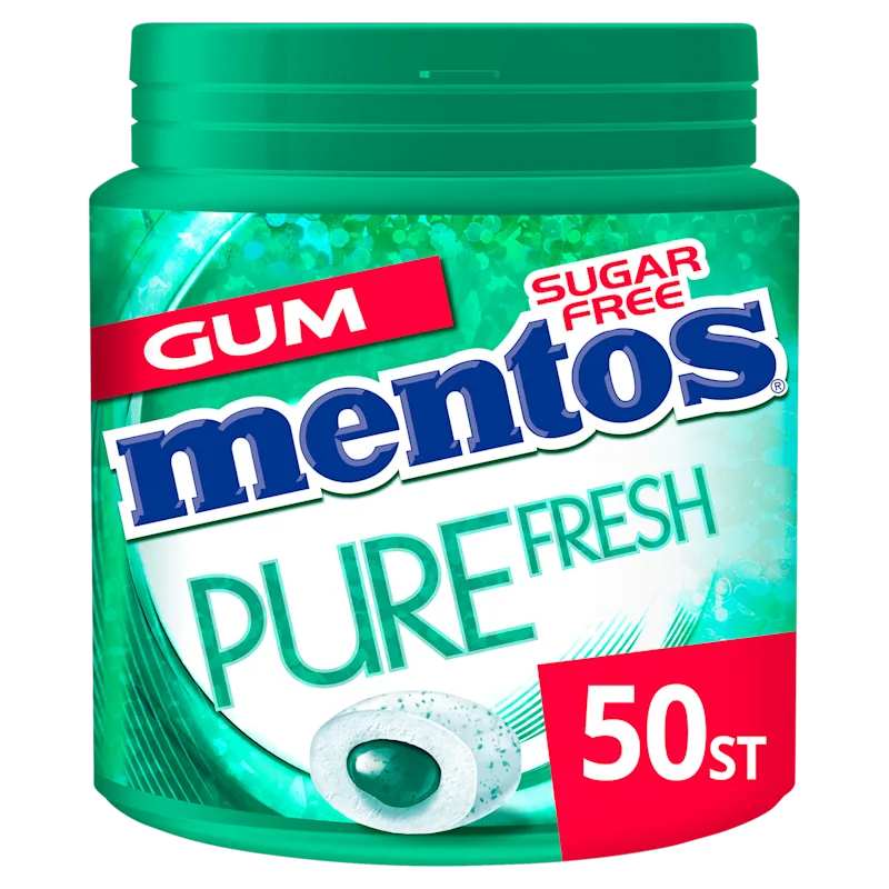 Mentos Pure Fresh Wintergreen 50 st pot