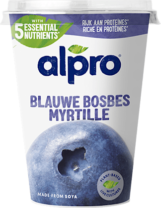 Alpro Plantaardige Variatie Yoghurt Bosbes
