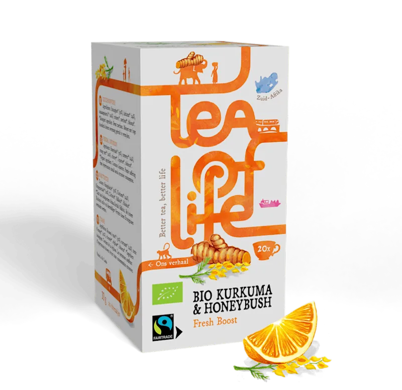 Tea of Life Fresh Boost kurkuma sinaasappel