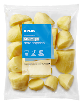 Kookaardappelen kruimig