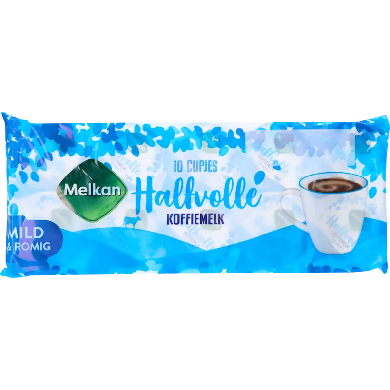 Melkan Koffiemelkcups halfvol