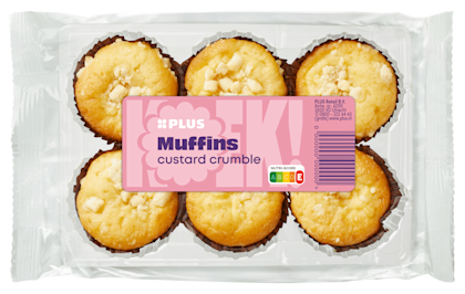 Muffins custard crumble