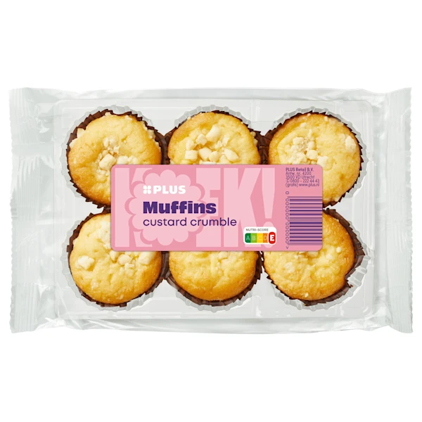 PLUS Muffins custard crumble