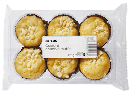 Muffins custard crumble