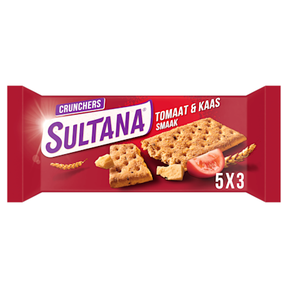 Sultana Crunchers Kaas/Tomaat