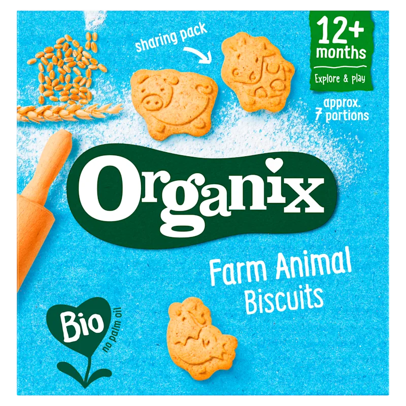 Organix Bio Boerderijdieren koekjes 1+j