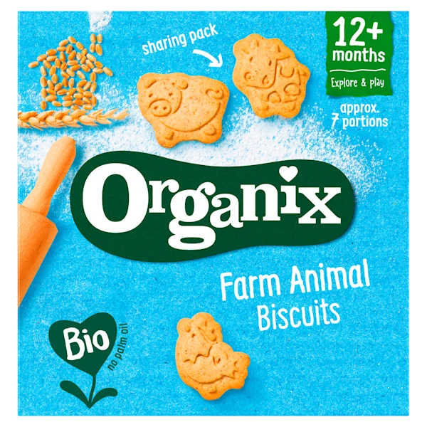 Organix Bio Boerderijdieren koekjes 1+j