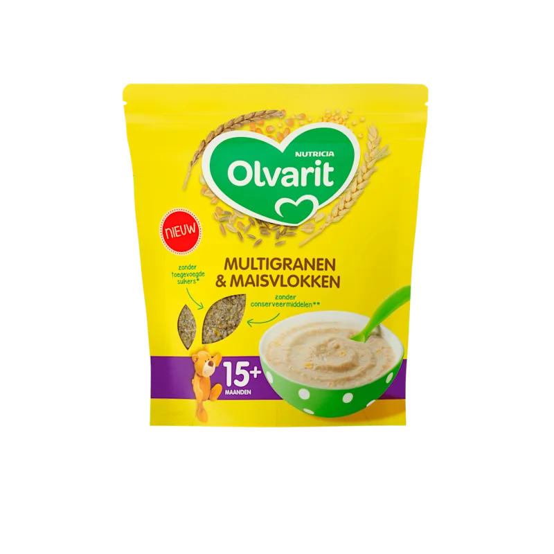 Olvarit 15+mnd Pap Multigranen & Maisvlokken