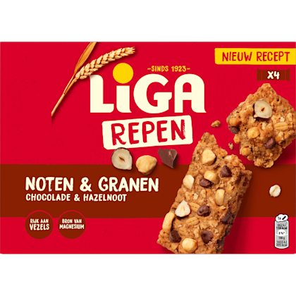 Noten en Granenreep melkchocolade