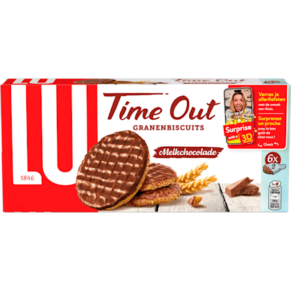 Time out granenbiscuit chocolade
