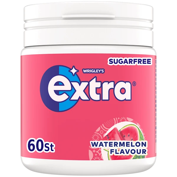 Extra Watermelon kauwgom suikervrij pot