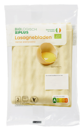 Lasagnebladen biologisch