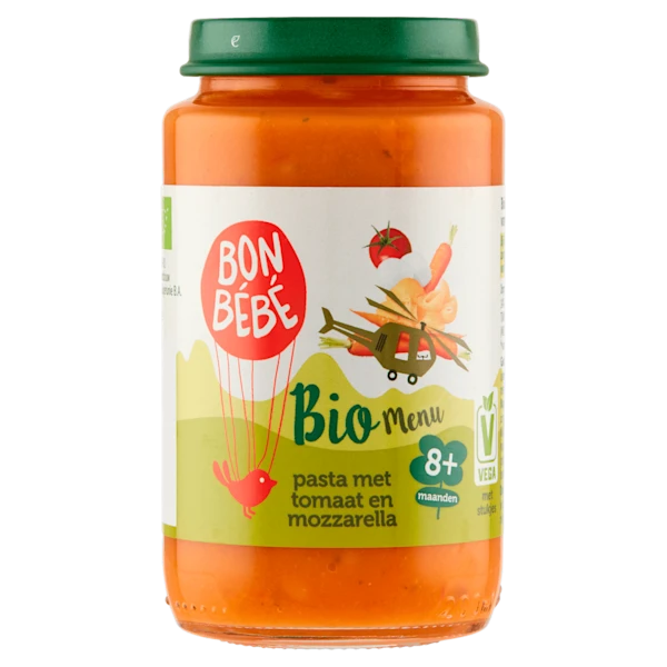 Bonbebe Bio M0812 pasta met tomaat mozzarella