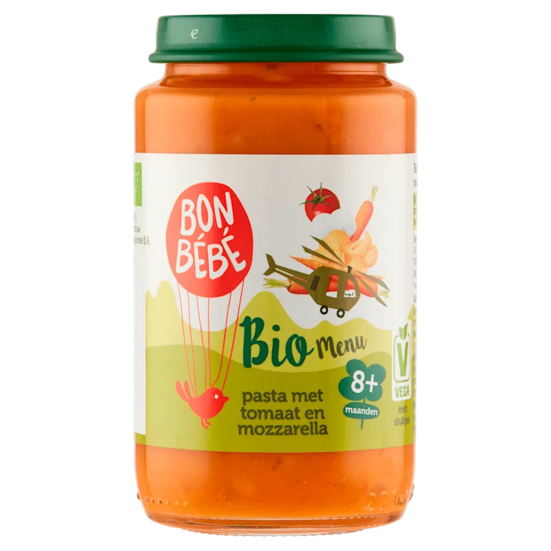 Bonbebe Bio M0812 pasta met tomaat mozzarella