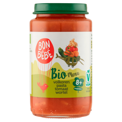 Bio M0811 volkoren pasta tomaat wortel