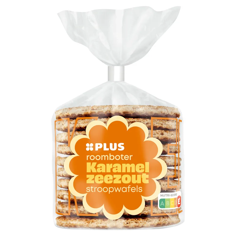 PLUS Stroopwafels karamel zeezout