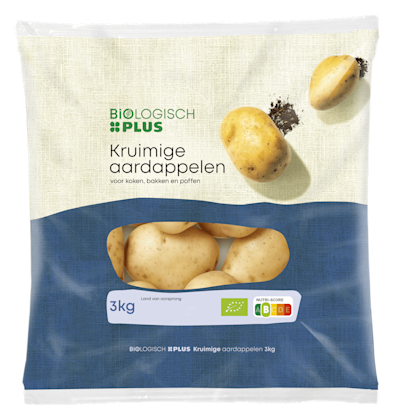 Kruimige aardappel biologisch