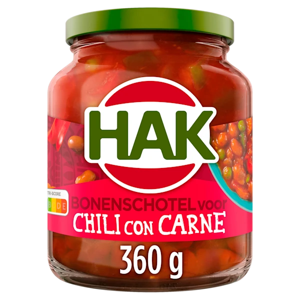 Hak Bonenschotel chili con carne