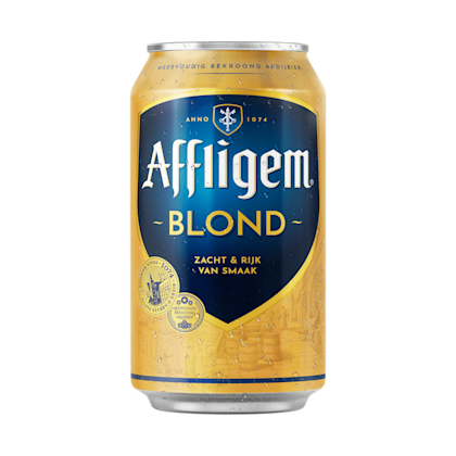 Blond bier blik