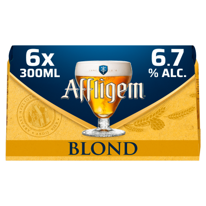 Blond bier blik