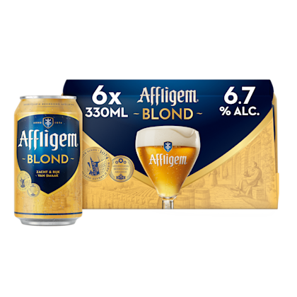 Blond bier blik