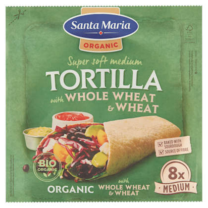 Santa Maria Soft Tortilla Organic Wheat Medium