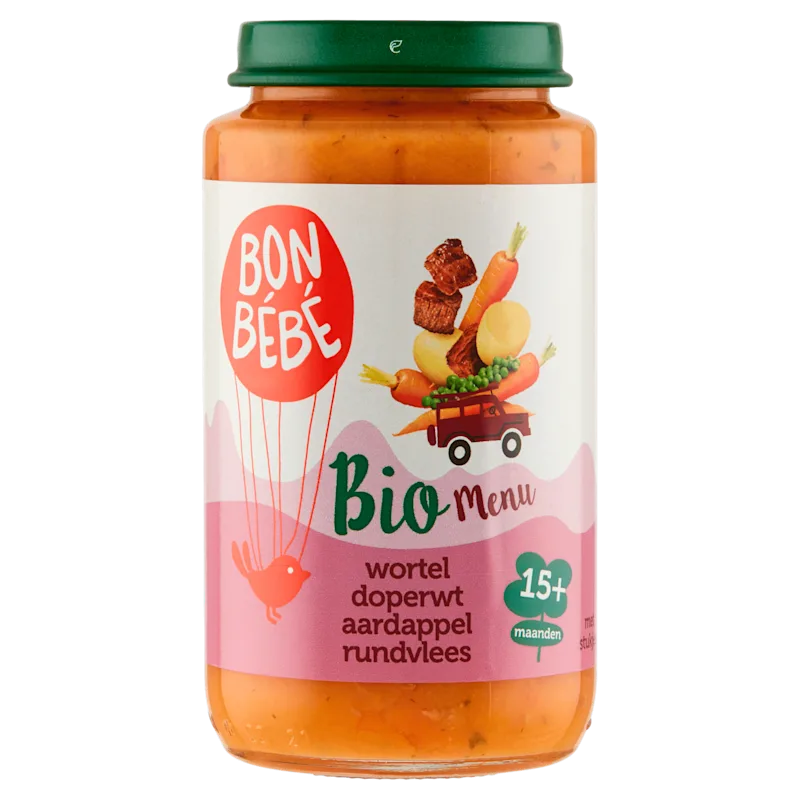 Bonbebe Bio M1516 wortel doperwt aardappel
