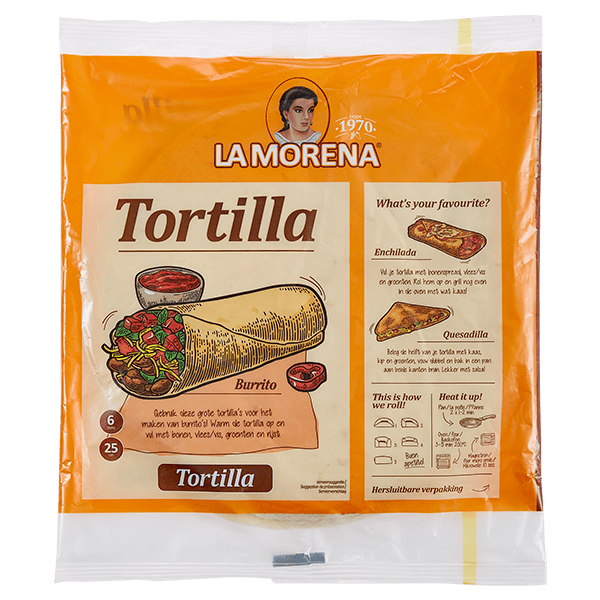 La Morena Tortilla naturel Per Zak 6 st