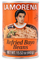 La Morena Refried bayo beans